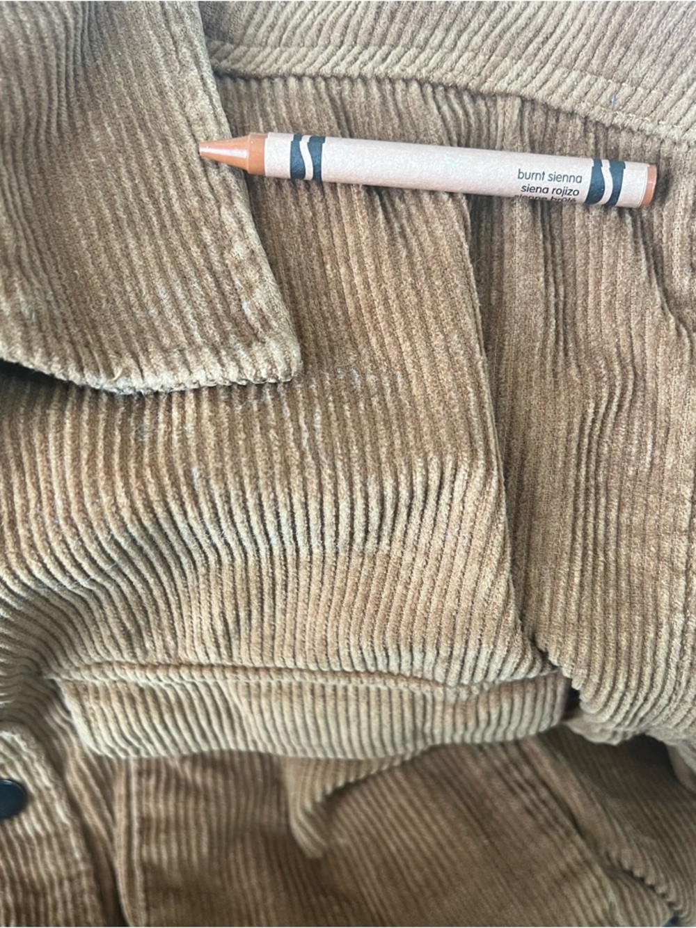 No Boundaries Men's S (34-36) Brown Corduroy Snap Button Oversized Shirt Jacket - Picture 17 of 17